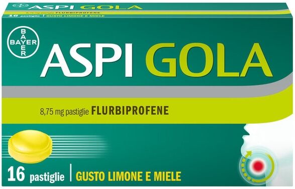 Bayer Aspi Gola Caramelle Per Gola Infiammata E Dolore 16 Pastiglie