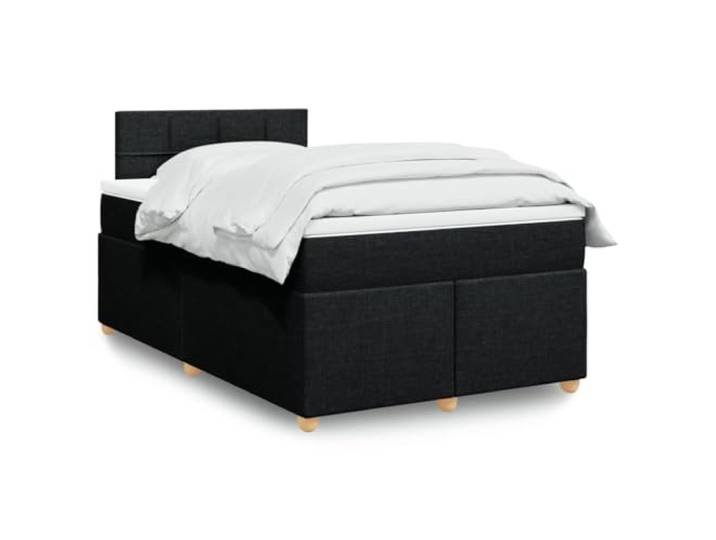 RJPLMFV Lattenrost mit Matratze, Schwarz, 120 x 200 cm, Polyestergewebe Individuelle Taschenfedern, abnehmbarer Bezug, waschbar, individuelle Unterstützung, atmungsaktives Design