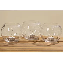 BOLTZE GRUPPE GmbH Windlicht Leora 3sort D16cm