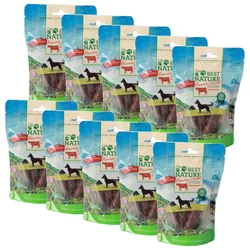 Best Nature Premium Snack für Hunde, 10x 100g - Rindfleischsticks