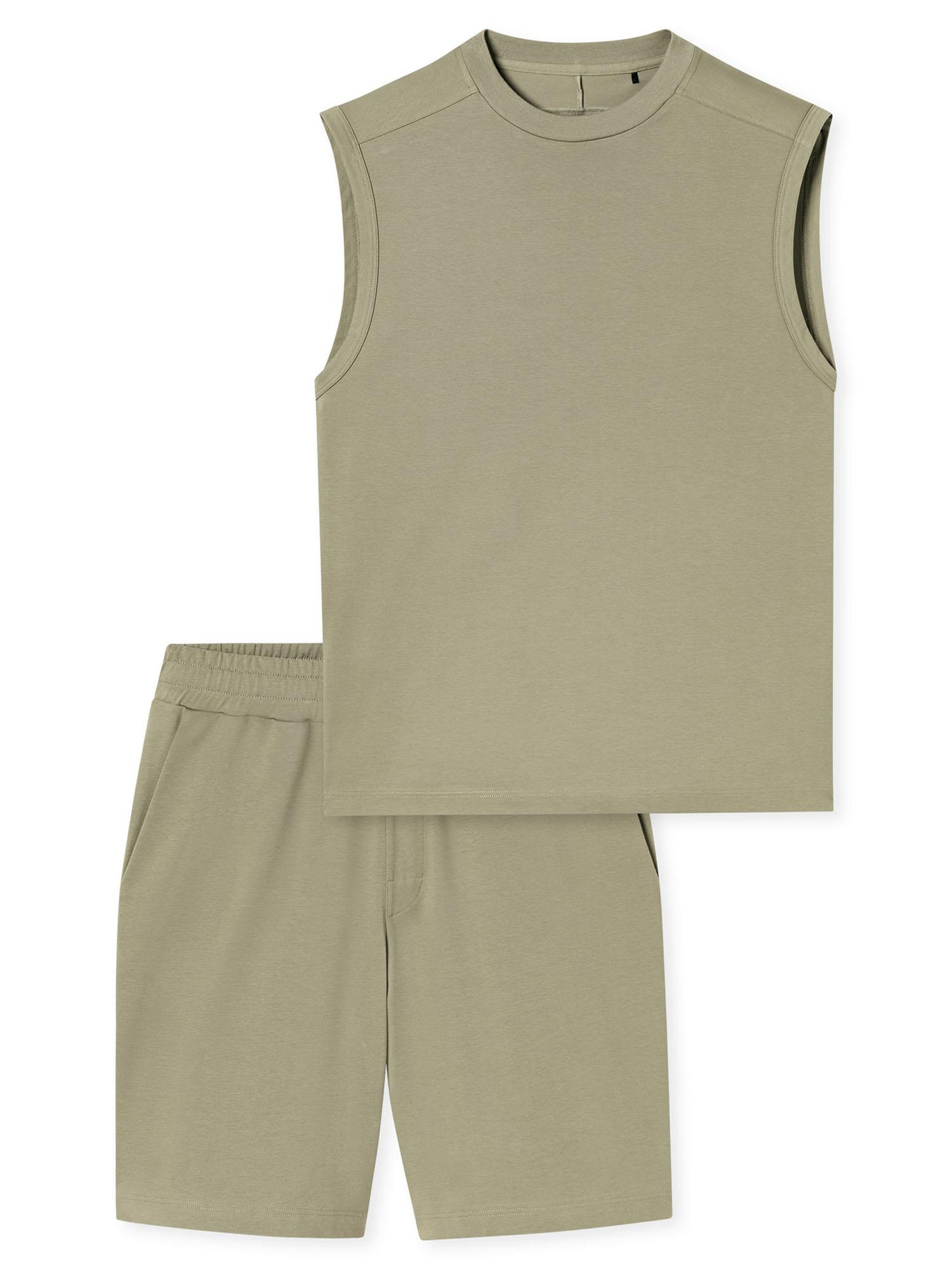 Schiesser Herren Pyjama ModernSchlafanzug, Pyjama Set, Nachtwäsche