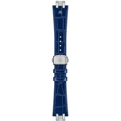 Maurice Lacroix Aikon Ersatzarmband Kalbsleder blau 25 mm ML823-005057