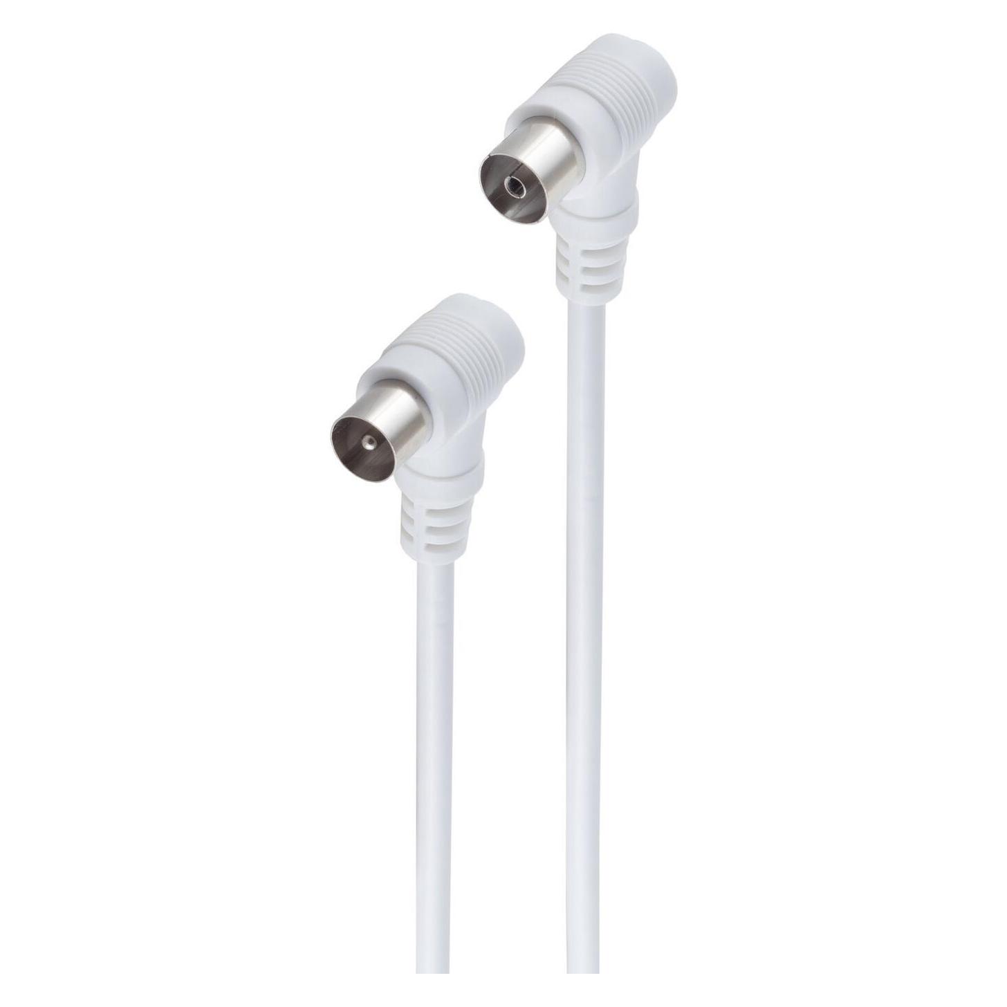 Shiverpeaks -BASIC-S--Antennenkabel, 100%geschirmt, Koax-Stecker Winkel auf Koax-Kupplung Winkel, BK-tauglich (Antennenkabel) (BS80084-32)