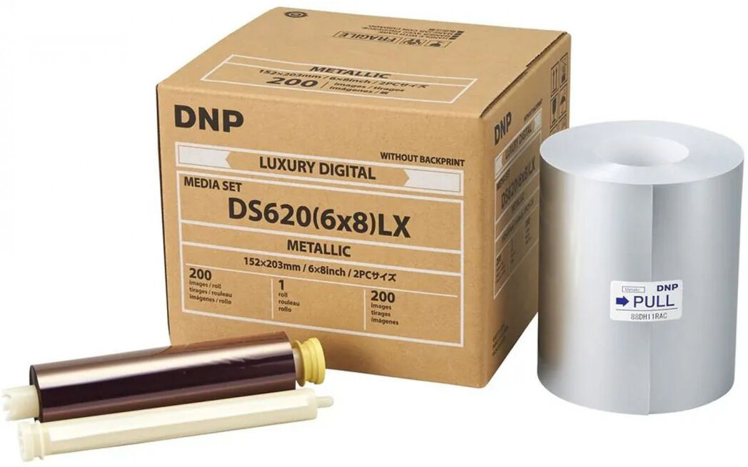 DNP Papier Metallic 1 Rolle je 200 St. 15x20cm für DS620