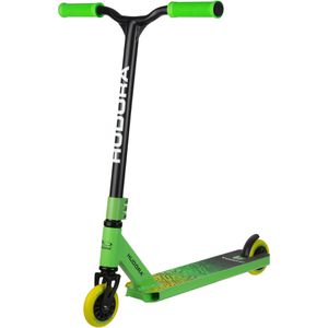 Hudora Scooter Stunt Scooter Kids, Stahlpfosten, grün, ab 6 Jahre, ABEC 9 Kugellager, 360° BMX-Lenker, Höhe 75 cm