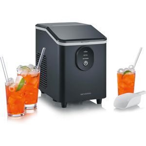 Severin Eiswürfelmaschine EZ 7415, Kunststoff, schwarz, 8 Eiswürfel in 8 Minuten, Tank 1,2 Liter