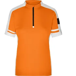 Damen Bike-Shirt Half Zip "JN451" - S - Orange