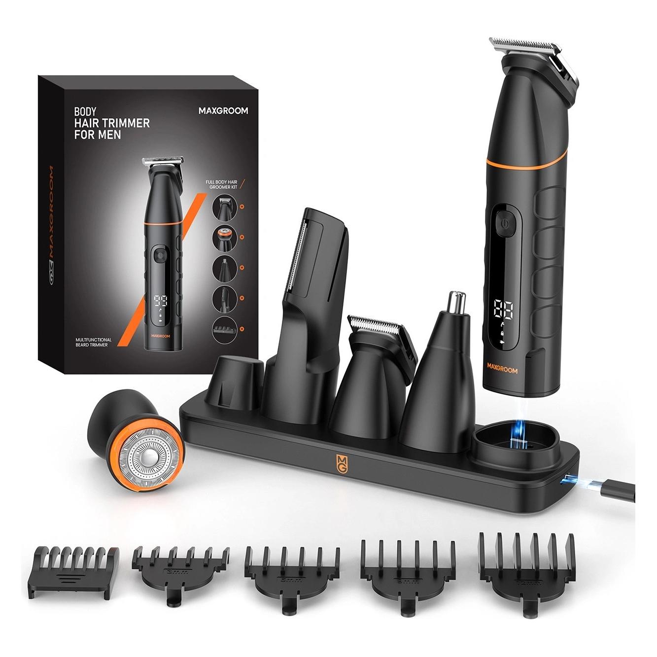 Maxgroom LK-892 Multifunktionstrimmer mit austauschbaren Aufsätzen - schwarz (73036916)