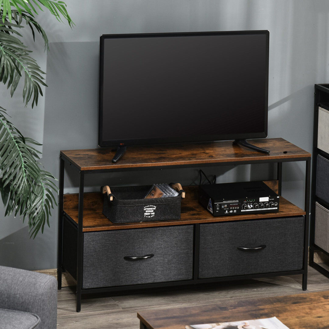 Rio Friese TV Stand Cabinet TV Unit up to 47-inch Brown/Black 48"