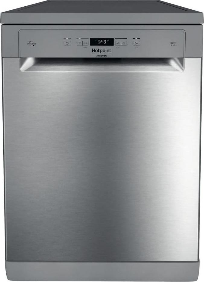 Hotpoint HFC 3C41 CW X, Freistehend, Standardgröße (60 cm), Edelstahl, Edelstahl, 3 Ziffern, 1,3 m