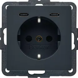 Berker Steckdose USB CC 20W PD Qx ant 48156086