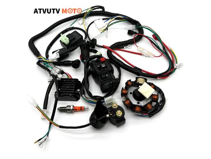 Bobine de Stator Électrique CDI pour Façades RL, Câblage SFP, 4 Quatre Roues, 150-250CC CG Go Kart D343 Pit Bikes, 9 Pièces/Lot