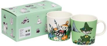 Moomin Arabia Mug 10oz Little My & Snufkin, 2-Piece