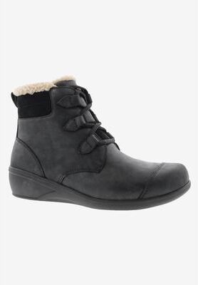 Women's Josie Bootie by Drew in Black Leather (Size 9 M)