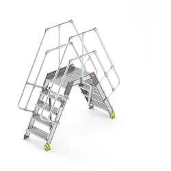 Hailo Überstieg stationär Neigung 45° Stufenbreite 600mm 6 Stufen