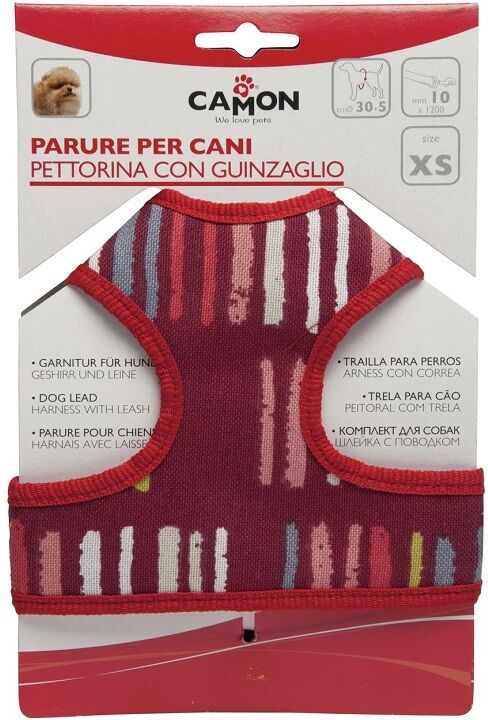 Camon Pettorina+guinzaglio Multic L