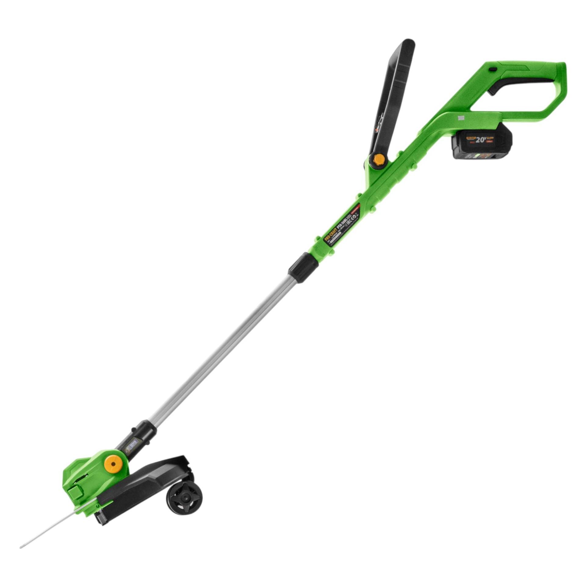 Procraft PTA-26BL Akku Trimmer 20 V 300 mm Brushless + 1x Akku 3,0 Ah + Ladegerät (Metallschneideblatt, Trimmfaden) (PTA-26BL)