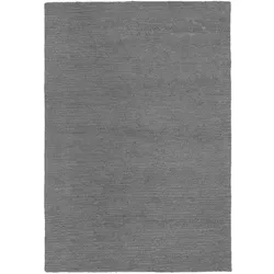 WOLLTEPPICH ALNE, einfarbig, Grau, 160 x 230 cm