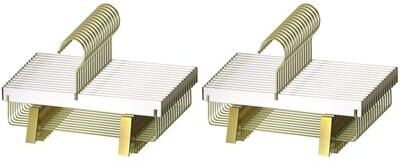 YBM Home Quality Acrylic Clear Skirt Hangers