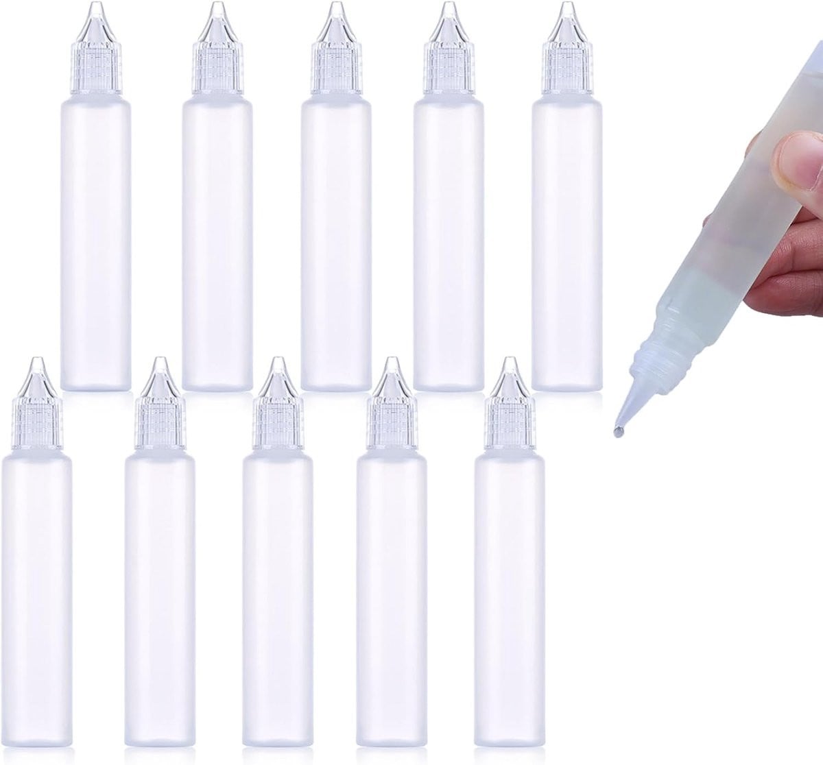 Lege plastic druppelflessen van 30 ml voor essentiële oliën