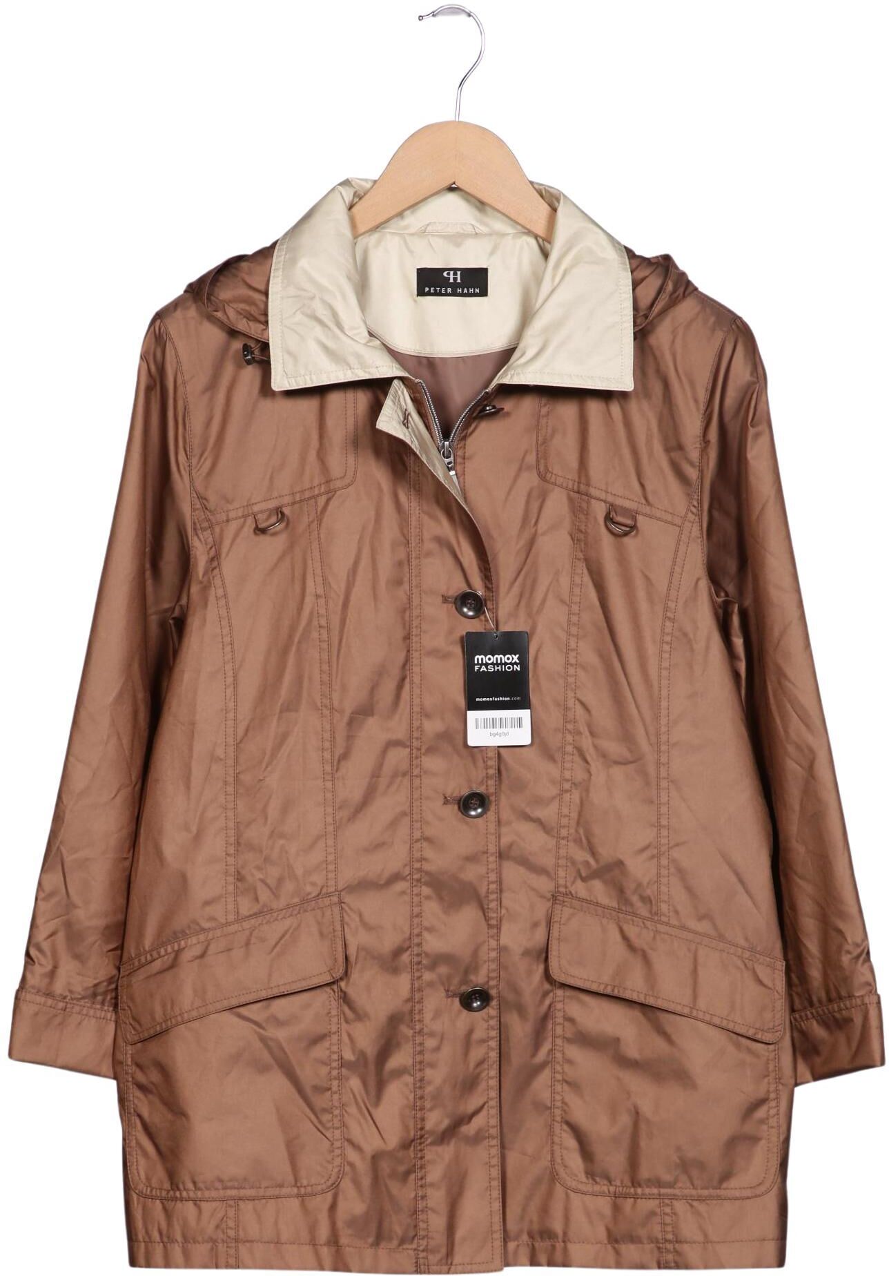 Peter Hahn Damen Jacke, Braun, Gr. EU 40, Synthetik - Second Hand