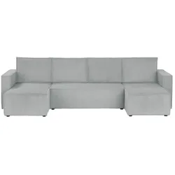 Primo Wohnlandschaft mit Schlaffuntion Aspra ¦ grau ¦ Maße (cm): B: 296 H: 88 T: 148.0