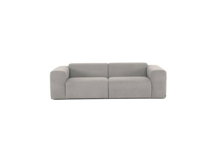 Mid.you 3-Sitzer-Sofa Manne, Grau, Kunststoff, 266x76x116 cm, Made in EU, Rücken echt, Wohnzimmer, Sofas & Couches, Sofas, 3-Sitzer Sofas