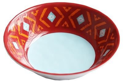 HiEnd Accents Southwest Melamine Bowl 4-Piece S 7.5
