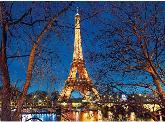 Clementoni Puzzel 2000 stukjes Verlichte Eiffeltoren Parijs Pont d'Iéna