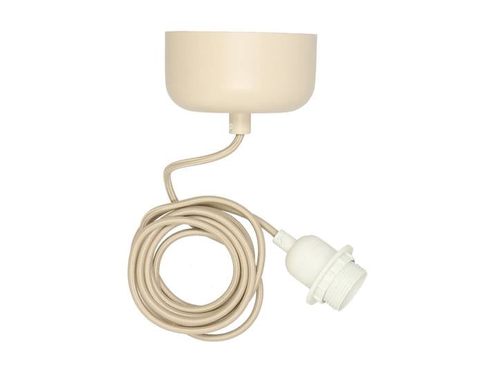 Scandi Living Suspension de plafond avec câble de 250 cm Beige