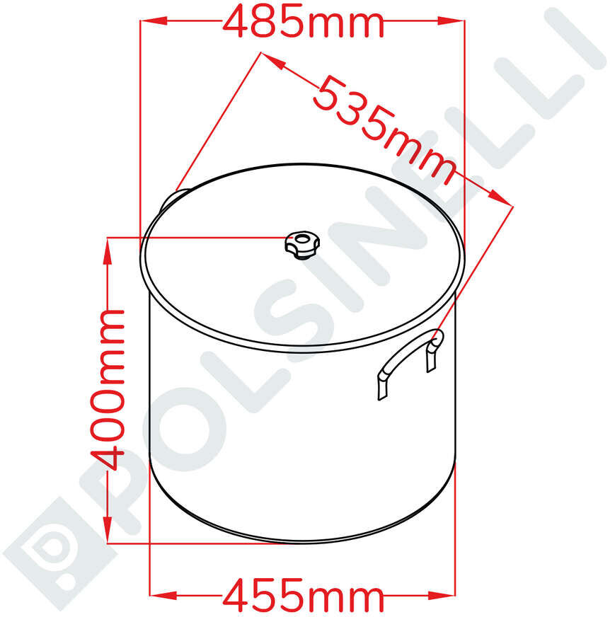 Polsinelli Cuve Inox 50 L