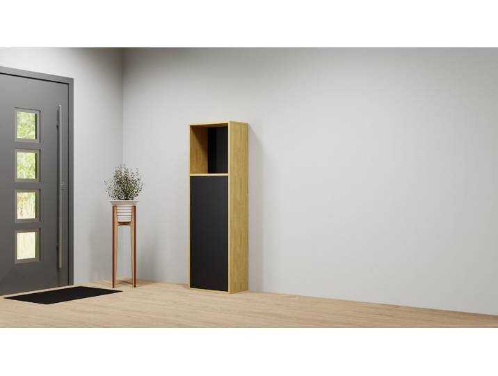 Klassischer Telefonschrank nach Maß Eiche Natur geölt