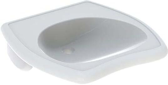 Geberit Waschtisch Vitalis, 55 x 55 cm 221555600 weiss mit KeraTect, ohne Überlauf, unterfahrbar