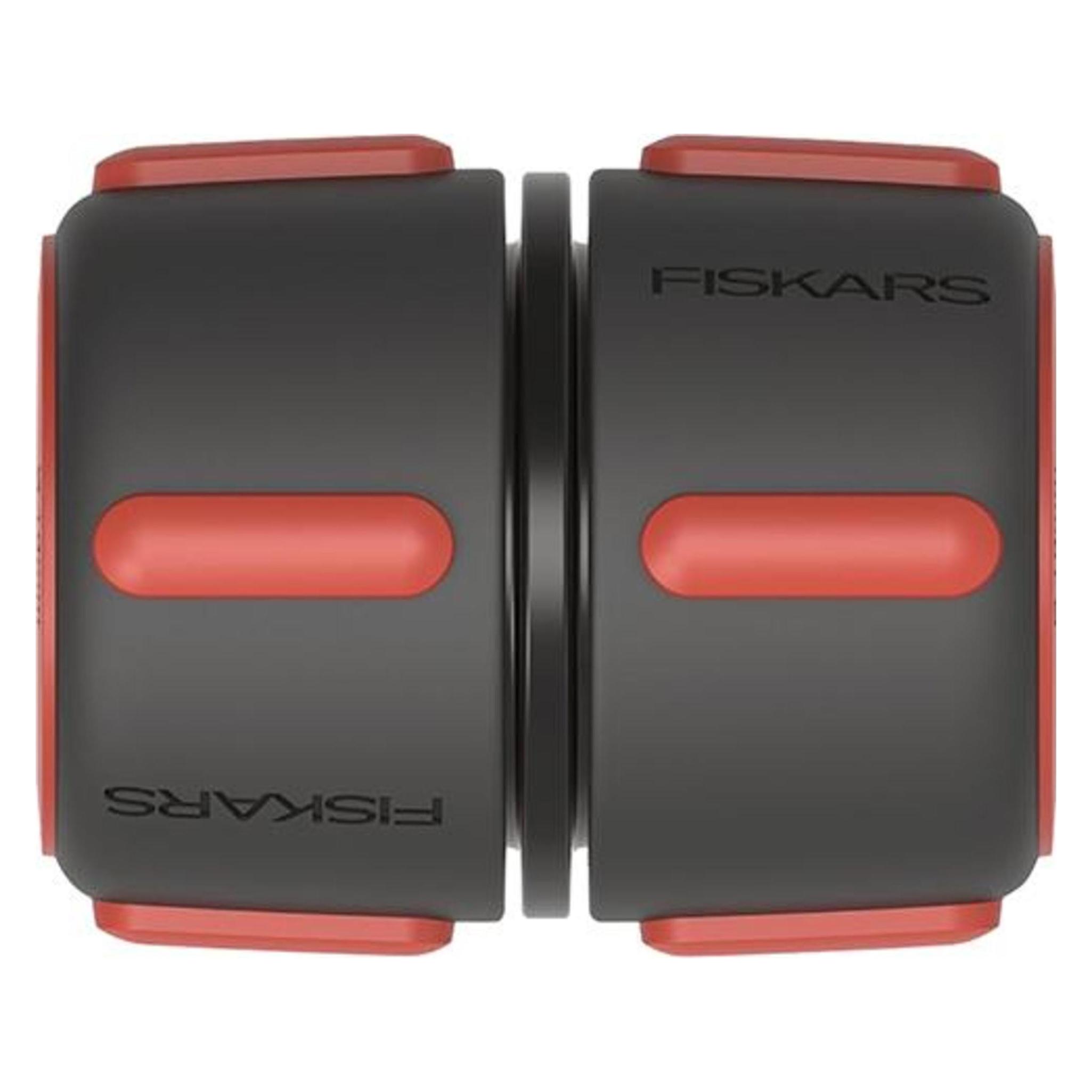 Fiskars Schlauchreparator, Mit SoftGrip-Kontaktpunkten und Farbcodierungssystem, Universalgrösse, Ø 1 (Schlauchanschluss, Schlauchverbinder, 19 mm) (1027066)