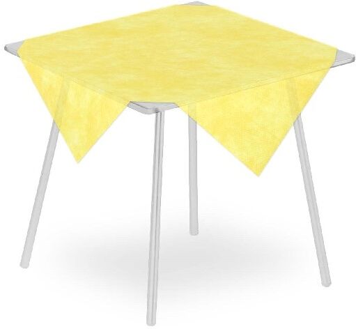 Pack Service Tovaglia Airspun Giallo 100x100 cm 100 Pezzi