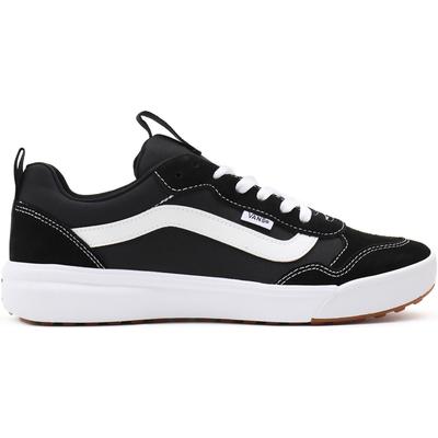 Sneaker VANS "Range EXP", Herren, Gr. 41, schwarz-weiß (schwarz), Leder, Textil, unifarben mit Farbeinsatz, Schuhe Skaterschuh Schnürschuh Sneaker low, angelehnt an das Design vom Ultrarange