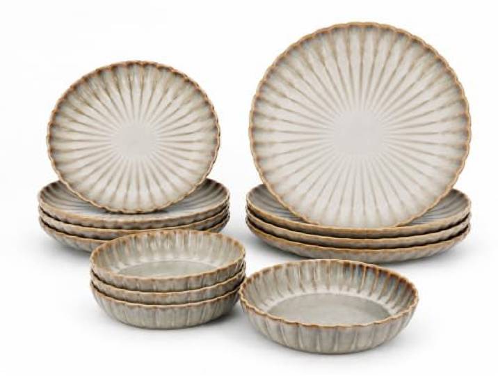 Cosy & Trendy Astera Pearl Teller Set 12tlg.