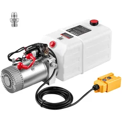 VEVOR Hydraulikaggregat Hydraulikpumpe 1600 W 7 Qt 3,4 L/min Einfachwirkend für Ladebordwände Scherenhubtische Becherförderer, Entlastungsdruck 22 Mpa, Überdruckventil, Handregler, Horizontale Montage