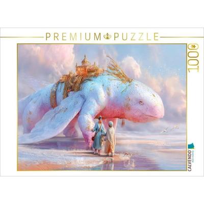 CALVENDO Puzzle Ritte auf Fantasiekreaturen | 1000 Teile Lege-Größe 64x48cm Foto-Puzzle für glückliche Stunden