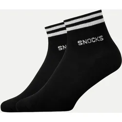 Retro Sneaker Sock - Unisex Schwarz 39-42
