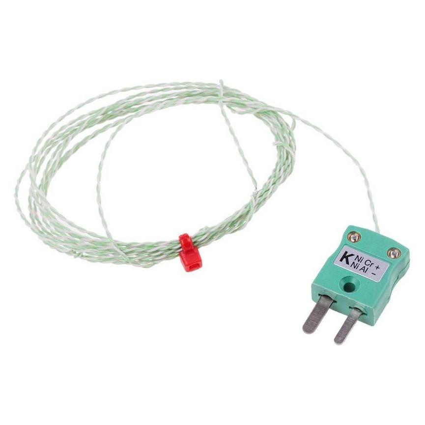 RS PRO Type K IEC 1/0.2mm Thermocouple+Plug 2m (1236323)