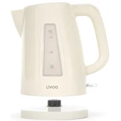Livoo Wasserkocher 1,7 L, Wasserkocher, Weiss