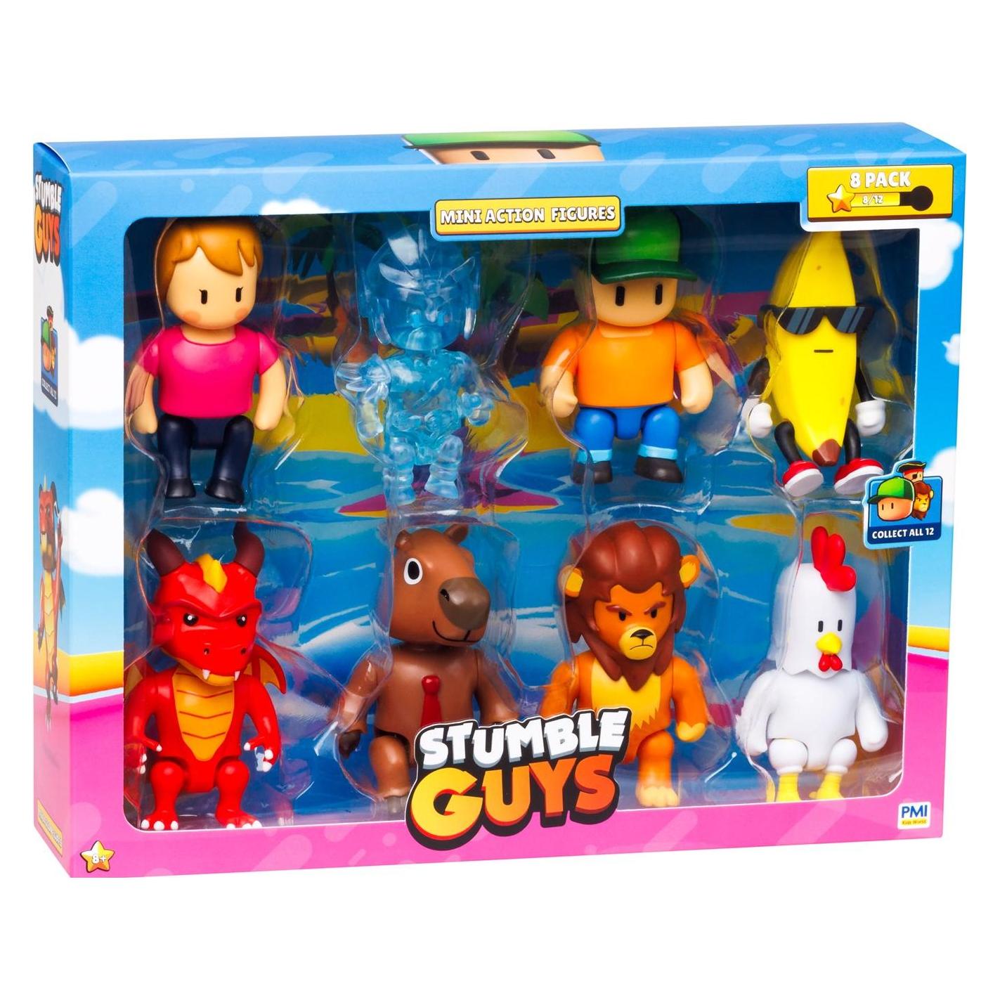 Stumble guys Mini Figurki- Deluxe 8 Figurek Ver.A (SG3008A)