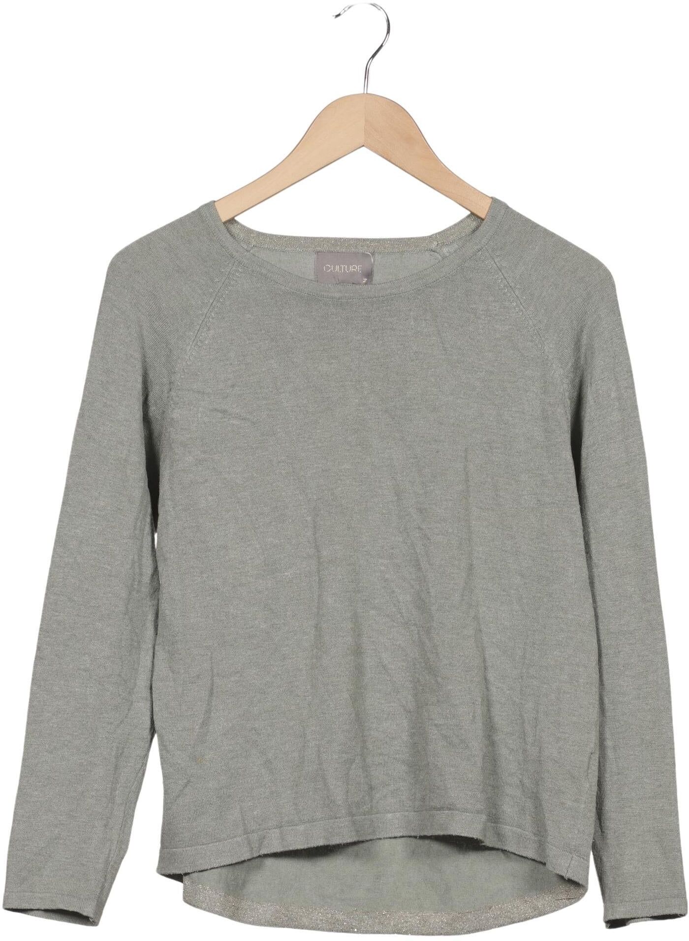 Culture Damen Pullover, Grau, Gr. S, kein / Etikett - Second Hand