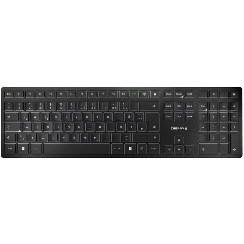 CHERRY KW 9100 Slim 2.4 GHz & Bluetooth Deutsch schwarz (kabellos)