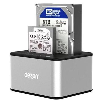 Dezen Dual HDD Docking Station - 2.5" & 3.5" (DZ-BS-HD07A)