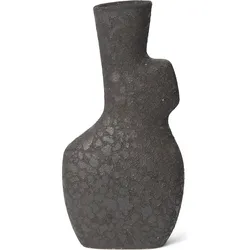 Yara Vase 35,5 cm dunkelgrau