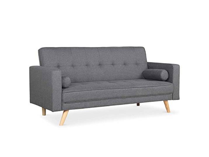 Menzzo Slow Sofa, Stoff, Dunkelgrau, 186