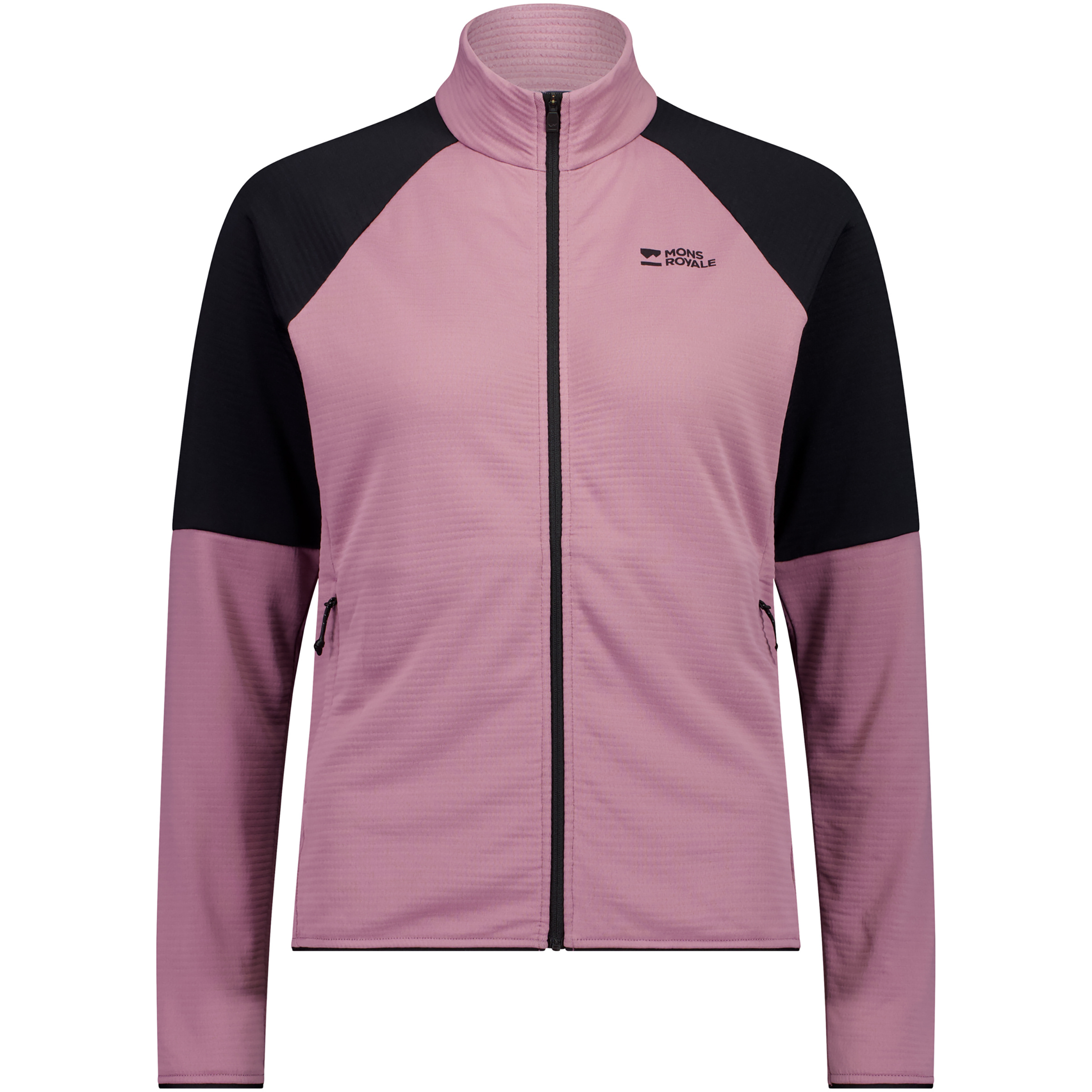 Mons Royale Quad Merino Fleece Damen Fleecejacke rosa Größe XS Mountainbike Schnell trocknend Merinowolle