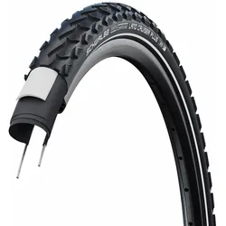 Schwalbe Land Cruiser Plus HS450 Fahrradreifen 26 x 2.00 (50-559) – Drahtreifen mit PunctureGuard, schwarz-reflex, E-25